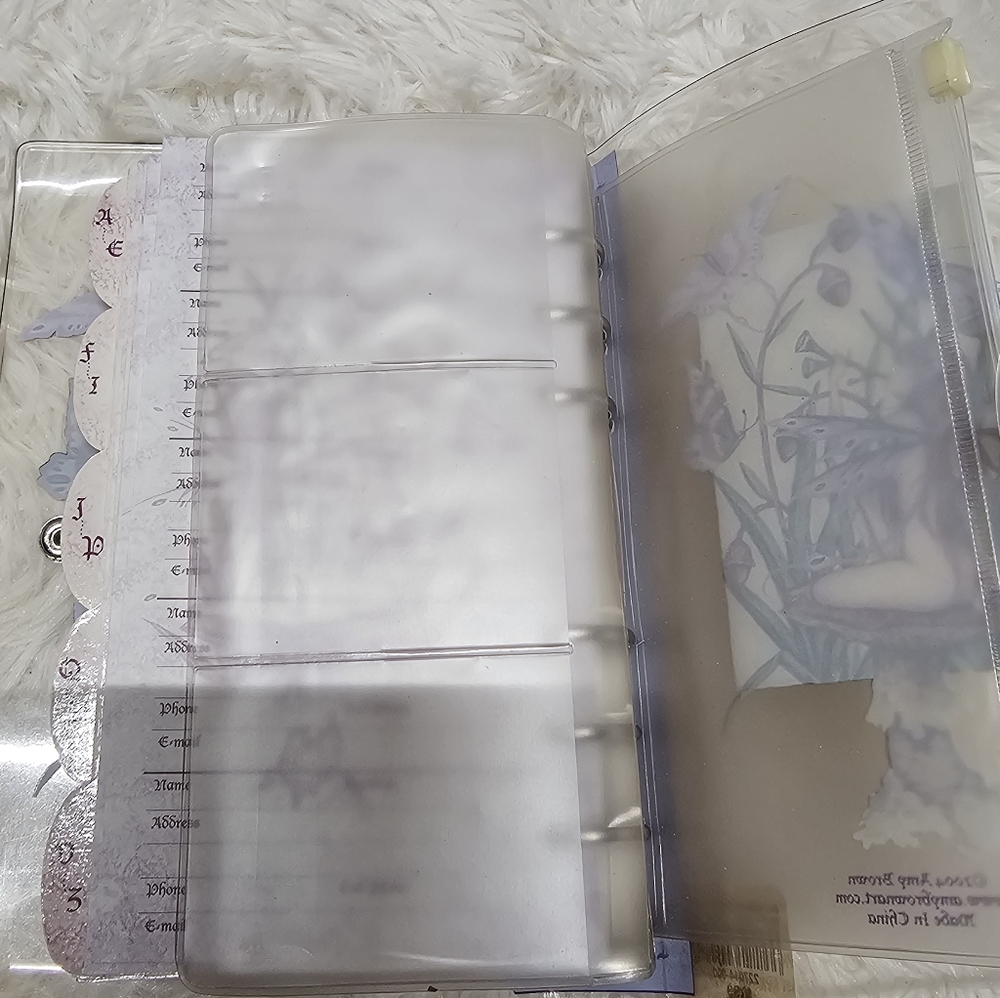 Amy Brown 2004 Music Butterfly Fairy Agenda Book Address Book Planner - Picture 7 of 8